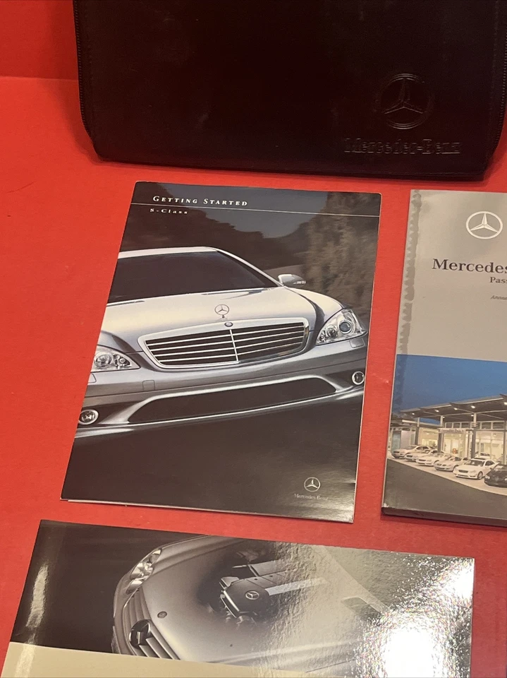 07 2007 Mercedes-Benz S-Class S550 S600 Owners Manual w/ Genuine Leather Case - Изображение 4 из 4