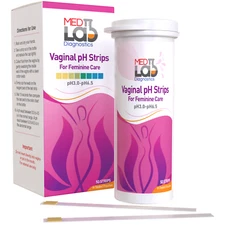 Vaginal ph Test Strips (50 cnt). Bacterial Vaginosis BV & Yeast Infection Test