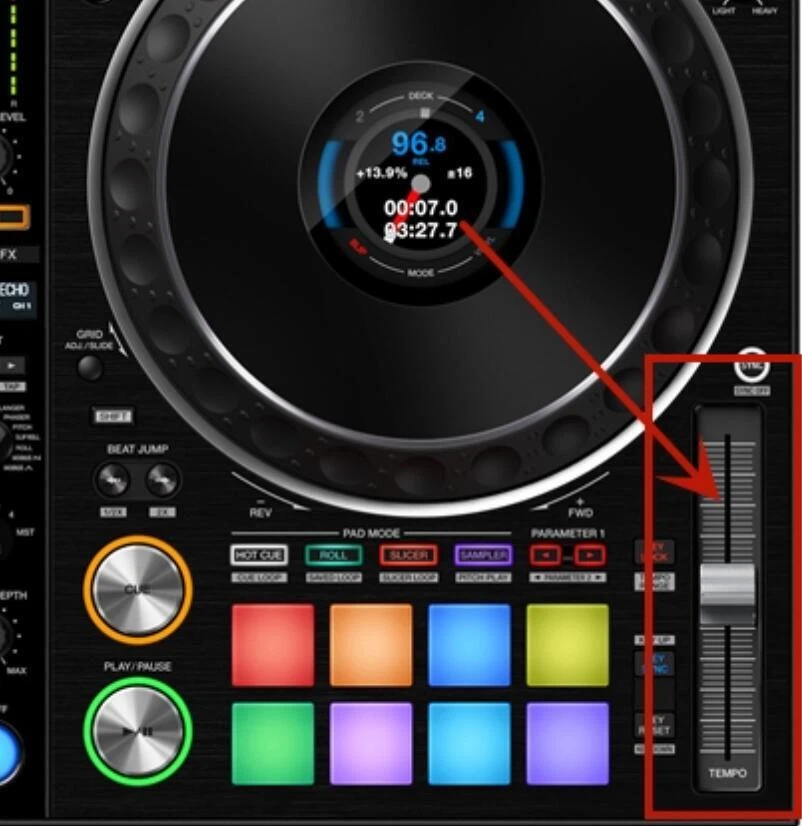 Control deslizante Speed Fader DCV1033 para Pioneer DDJ-1000 1000SRT RZ 800 Tempo Foto 4 de 4