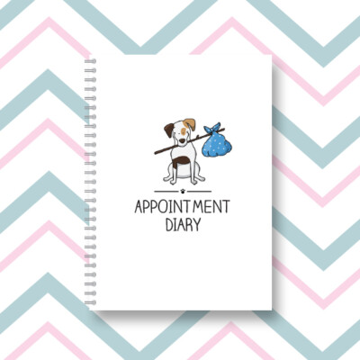 2026 Termintagebuch, Tag pro Seite, Hundepflege Dog Walker Tagebuch Design 83