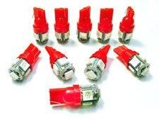 10 Red Mega Bright Led Wedge Instrument Panel Dash Speedometer Lights Bulbs Nos 10 Red Mega Bright Led Wedge Instrument Panel Dash Speedometer Lights Bulbs Nos
