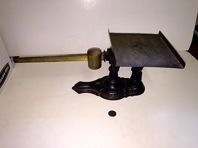 Rare Fairbanks Postal Scale Brass Slide&weight Brass Tray Castiron Base