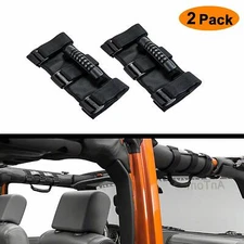 Car Roof Roll Bar Grab Handle Black For Jeep Wrangler CJ YJ TJ JK JL Black 2PCS