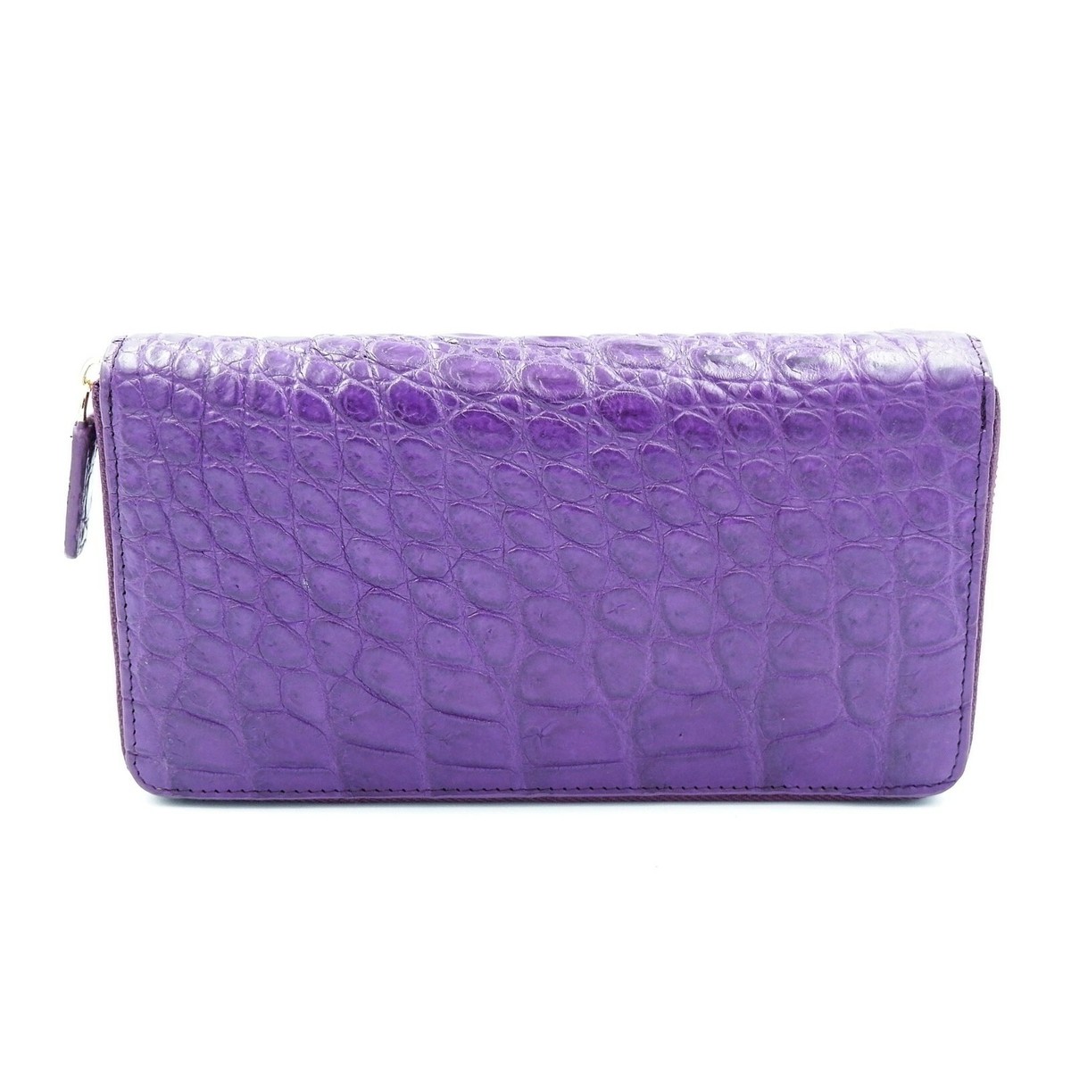 Clutch Wallet Lodis Wallet Womens New Purple Genuine Back