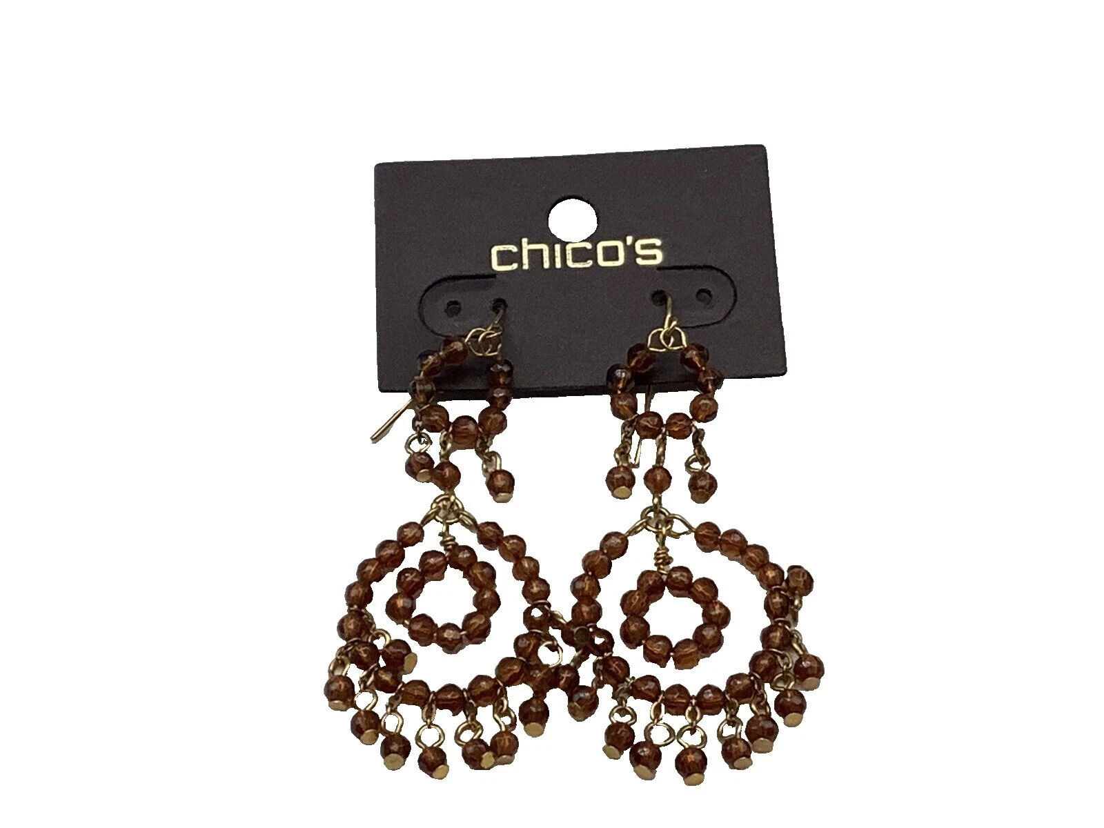 Pendientes de Moda Chico's Brown