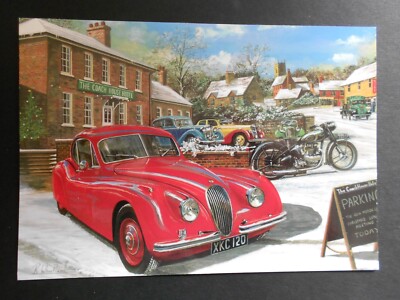 GROSSE TRANSPORT-POSTKARTE VERGANGENER TAGE - JAGUAR VON R WHEATLAND