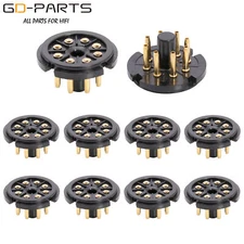 8Pin Octal Bakelite Tube Base Socket Saver Adapter for 6550 EL34 KT88 6N8P 10PCS
