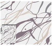 Rasch Tapete Vlies Barbara Becker 769302 Weiß Creme Lila Grau Stylisch Grafisch