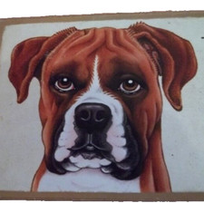 BOXER  WOOD  WALL SIGN The More People I Meet The  More  I Like my Boxer