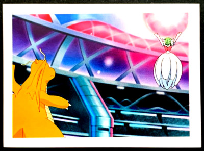 POKEMON ASH CHAMPION Sticker EM #102 DRAGONITE VS MEGA GARDEVOIR South America