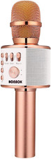 Micr fono Q37, Rose gold - Wireless Bluetooth Karaoke Microphone