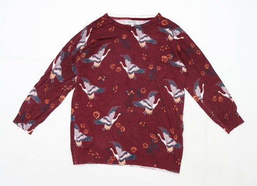 Graphic Burgundy Bird Jumper (Regular 