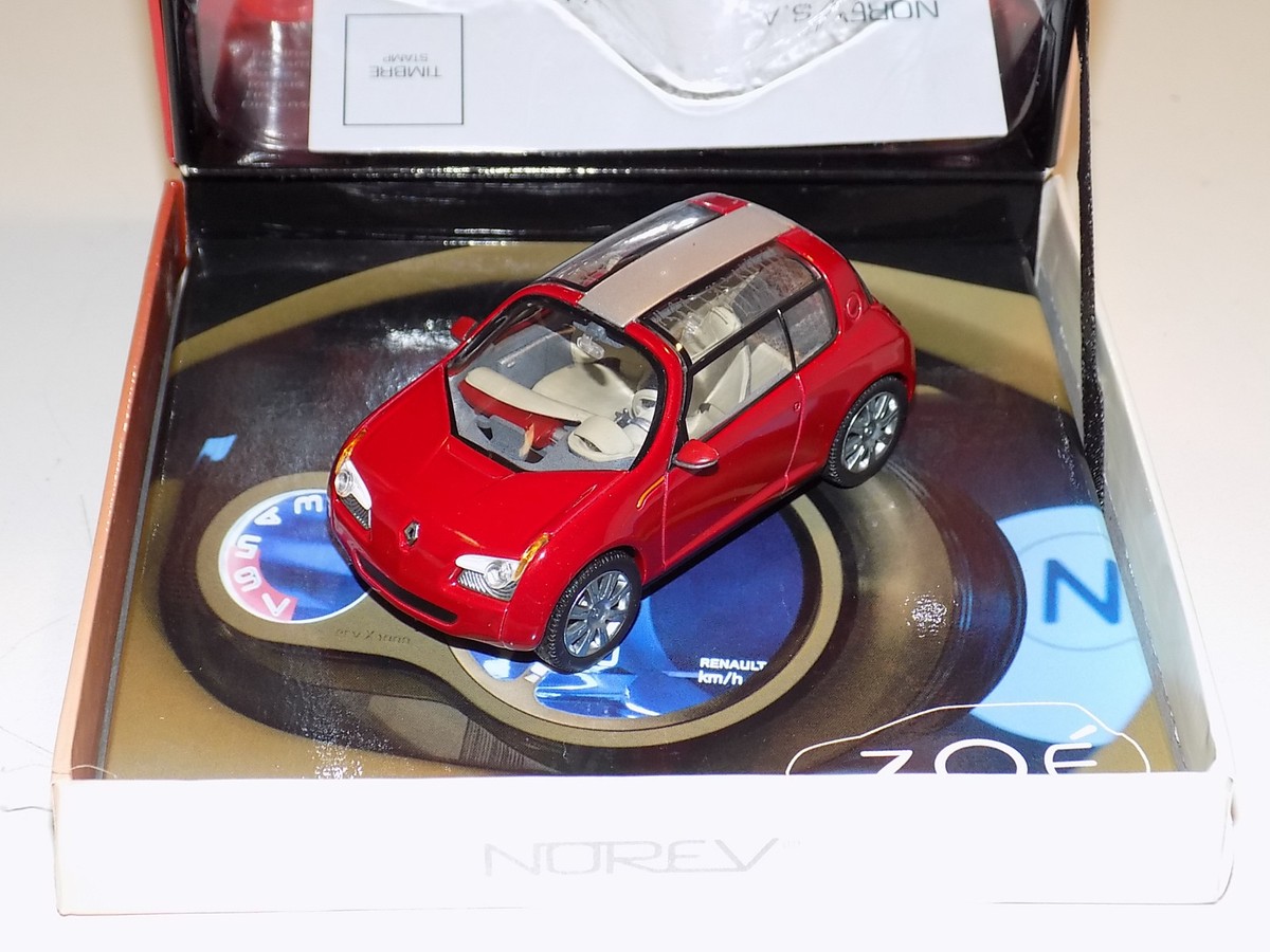 RENAULT ルノー Zoe 1/43 ミニカー 1/43 Norev Renault Zoe Concept Car in Red | eBay