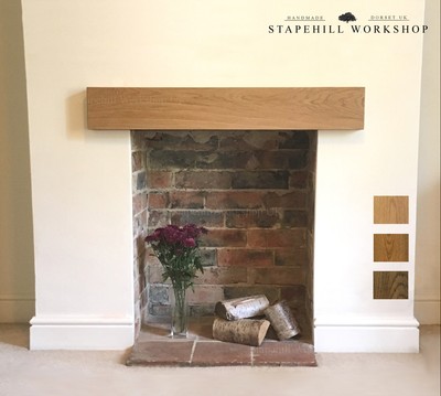 Solid Oak Mantle Fascia Beam Fireplace Mantel Shelves Wood