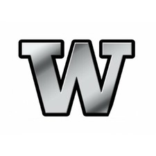 washington huskies ncaa college team logo 3d metal auto emblem made in usa