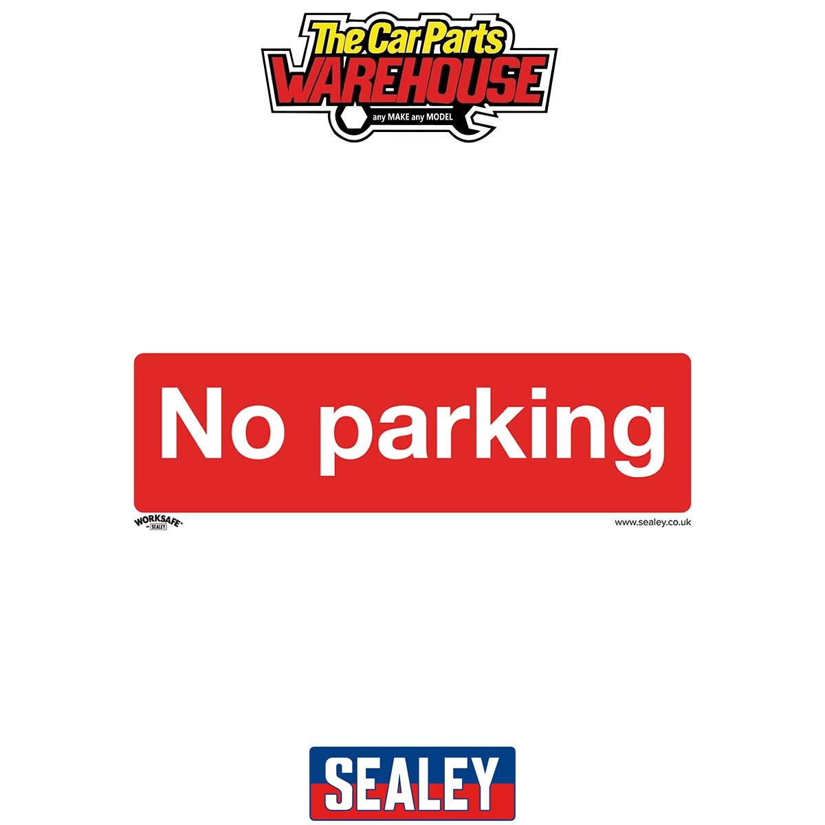 Sealey Rigid Plastic No Parking Sign - Image 4