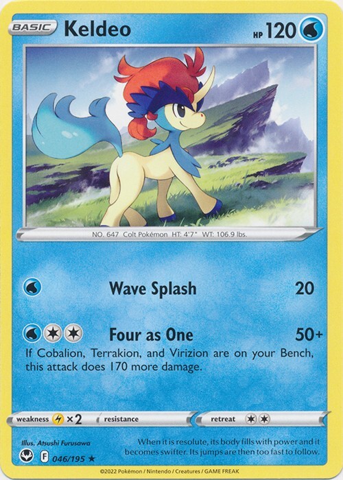 PO-05 Keldeo 046/195 Rare Silver Tempest