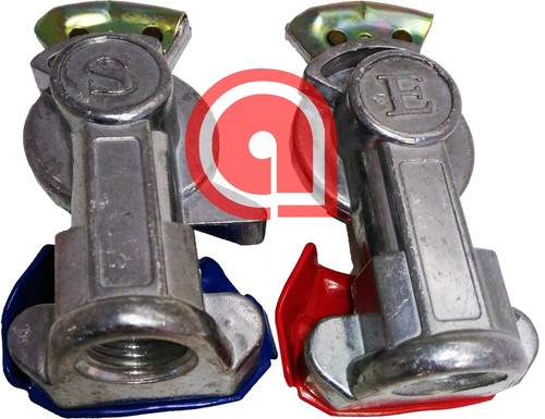 Gladhand Red & Blue Set Air Brake Coupling, Emergency+Service Ref: 11451,11452 - Picture 3 of 3