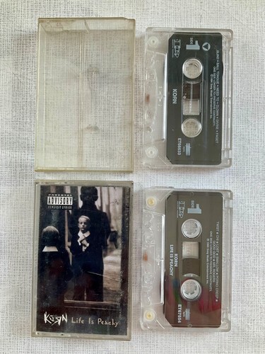 You Pick Korn (self-titled) & Life is Peachy 1994/1996 Cassette Tape Epic Choice - Picture 2 of 11