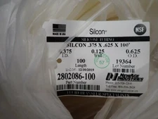 SILCON/NEW AGE INDUSTRIES 2802086-100 .375 x .625 x 100' PEROXIDE CURED SILICONE