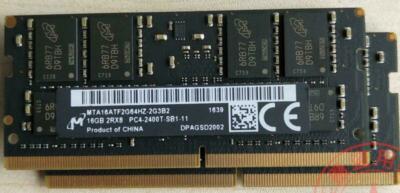 16GB Micron DDR4 2RX8 PC4-2400T-SB1-11 HTA16ATF2G64HZ-2G3B2 NA F