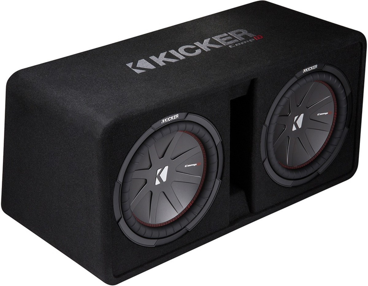 廃盤 KICKER Comp R ウーファー BOX DCWR122 KICKER DCWR122 Dual 12 Inch CompR Enclosure Subwoofer