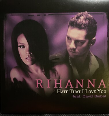 Rihanna - David Bisbal /Hate That I Love You feat CD Promo Single RARE
