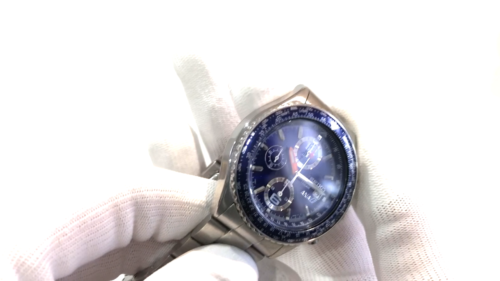 New Battery SEIKO ANA Flightmaster Pilot 7T92-0CF0 Blue Dial Quartz Men's Watch - Video 1 of 1