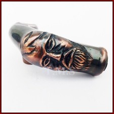 Vintage Antique Style Brass Man Head Handle For Wooden Victorian Walking CANE