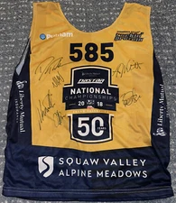 US Ski Team Racing National Championships Bib Jersey Liberty Mutual Signed #585