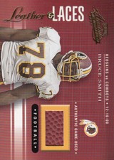 2001 Absolute Memorabilia Leather and Laces #LL13 Bruce Smith Ball /825 - NM-MT