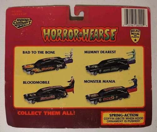 1996 Road Champs Horror Hearse - Bloodmobile Dracula Vampire BRAND NEW IN PACK - Picture 3 of 3