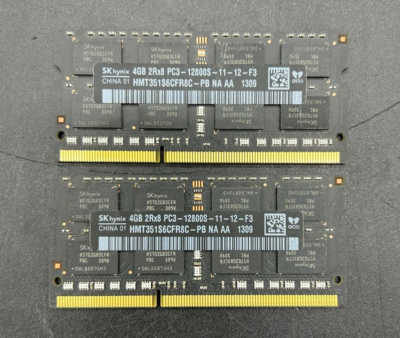 2X SK Hynix 4GB 2RX8 PC3-12800S-11-12-F3 HMT351S6CFR8C-PB LAPTOP
