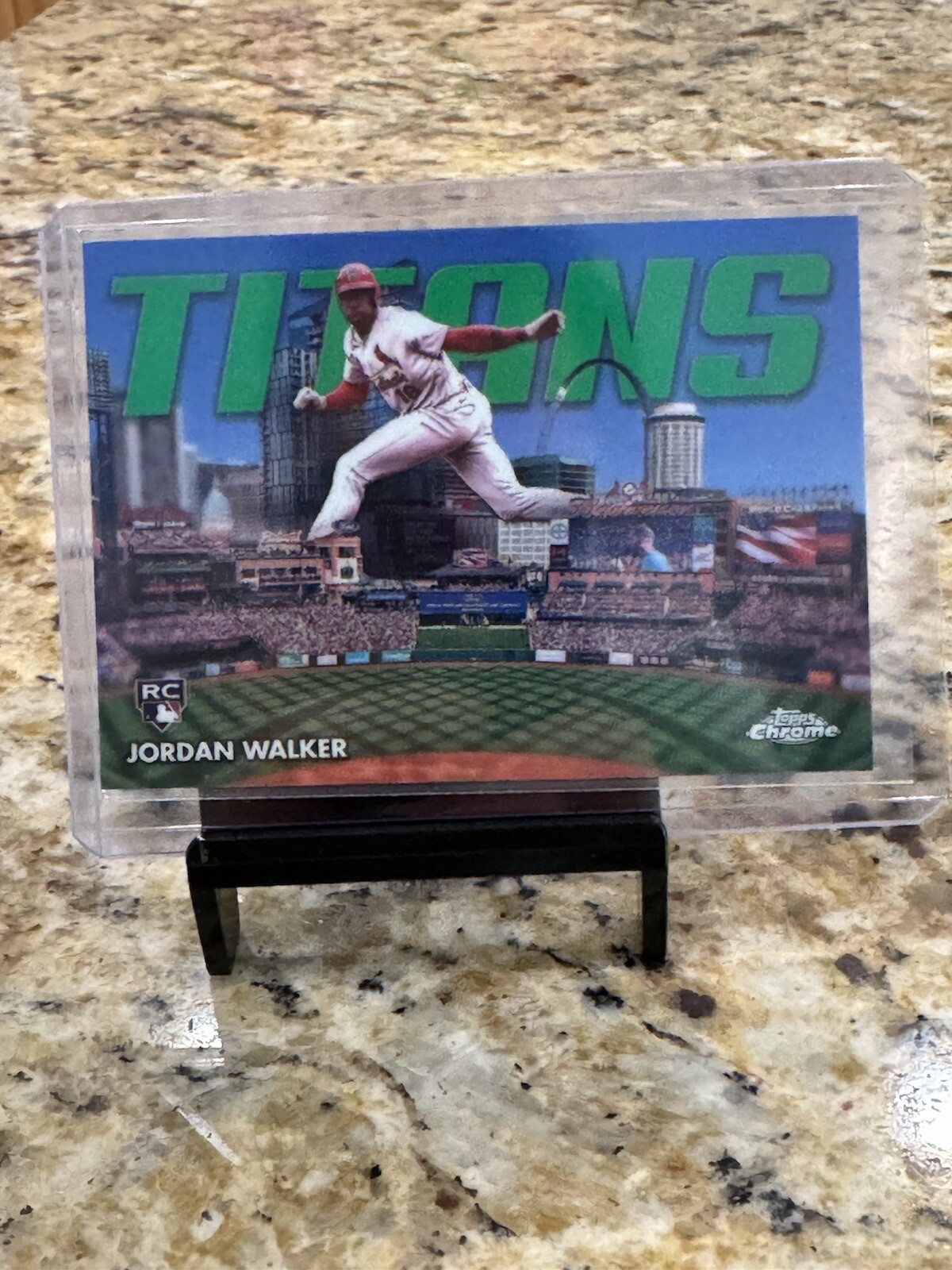 Jordan Walker 2023 Topps Chrome Update ROOKIE #/99 GREEN TITANS RC SP🔥🔥