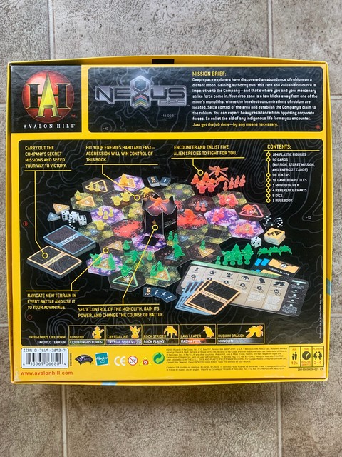 Nexus Ops Board Game Avalon Hill First 1st Edition 2005 Complete for ...