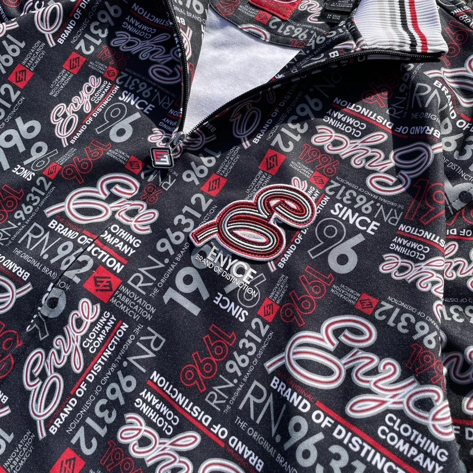 Chaqueta deportiva vintage Y2K Enyce con estampado total talla XL Foto 4 de 4