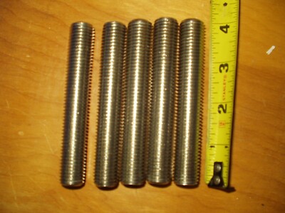 5 pcs M16-2.0 X 100mm DIN 976-1 Studs  Stainless Steel 430