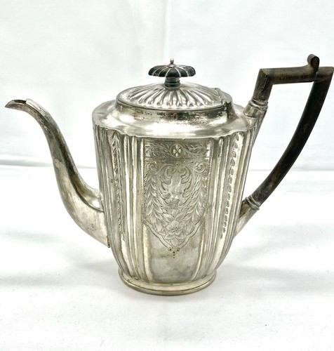 Antique Deykin & Sons Silver Plated Teapot Ebony Finial Rosewood Handle English - Picture 2 of 21