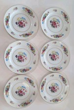 Set Of 6 Vintage Wentworth Dresdon China Brea...