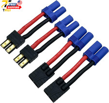 2Pairs RC Battery Connector Adapter Plug to EC5 Male Female on ESC Charge NEW