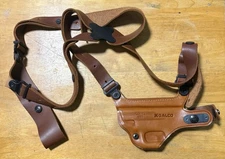 Galco Miami Classic Shoulder Holster, Right Tan Glock .45, 10mm # MC228