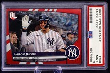 2023 Topps Big League Super Rare Red Foil Aaron Judge #300 PSA 9