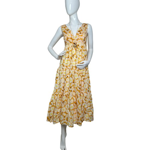 Kate Spade Kate Daisy Poplin Vineyard Midi Mainline Dress Size 6