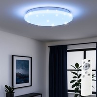 Deckenlampe Deckenleuchte Smart Led Sterneneffekt Dimmbar Fernbedienung D 39 Cm