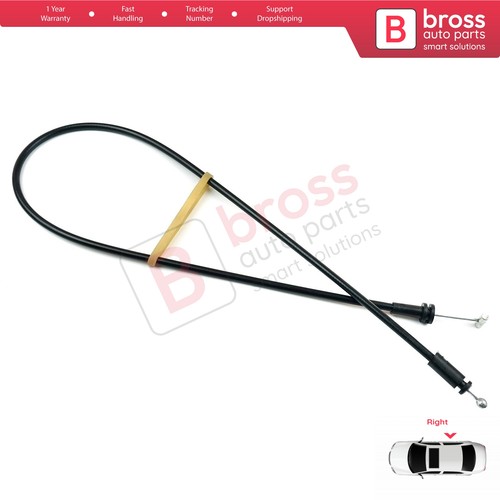Right Sliding Inner Door Lock Cable for Renault Kangoo 1 KC Nissan Kubistar X76 - Afbeelding 2 van 7