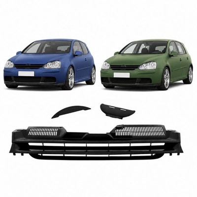 Premium Sport Kühlergrill schwarz ohne Emblem für VW Golf 5 1K Limousine Variant
