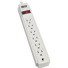 Tripp Lite by Eaton Power It 6-Outlet Power Strip - White - 15 feet 4.57 PS615
