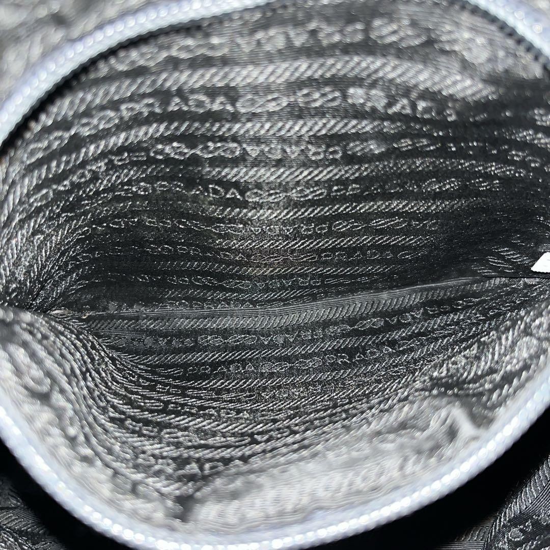 Prada Mini Backpack Drawstring Triangle Logo Blac… - image 15