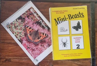 EYFS books: Complete Minibeast topic & Minibeast projects: Teacher training/ECT