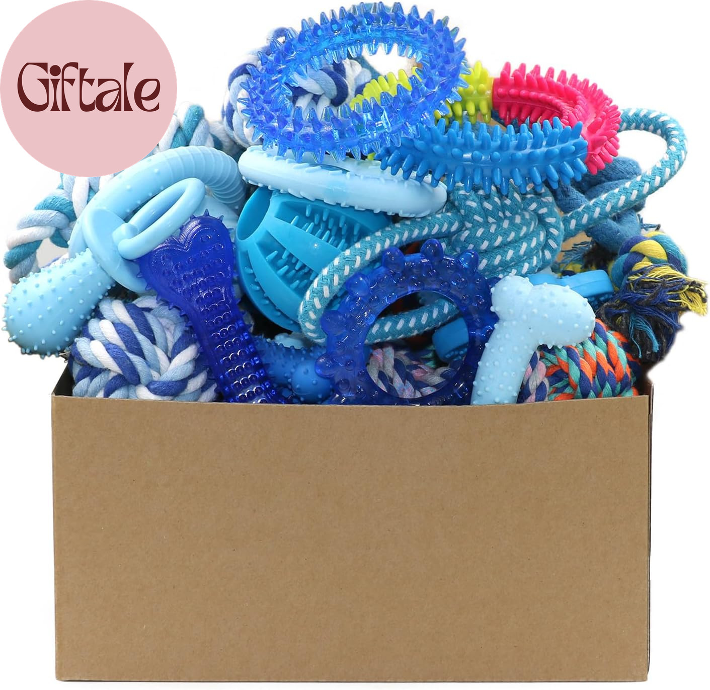 - Blue Dog Teething Toys For Puppies, Puppy Teething Rin